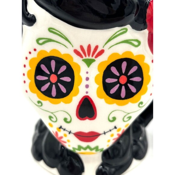 Blue‎ Sky Clayworks Coffee Mug Halloween Day of the Dead Sugar Skull NWT 20oz - Picture 10 of 16